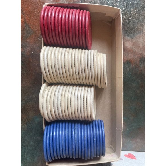 Vintage Assorted Stackwell Harvite Poker Chips - Picture 6 of 12